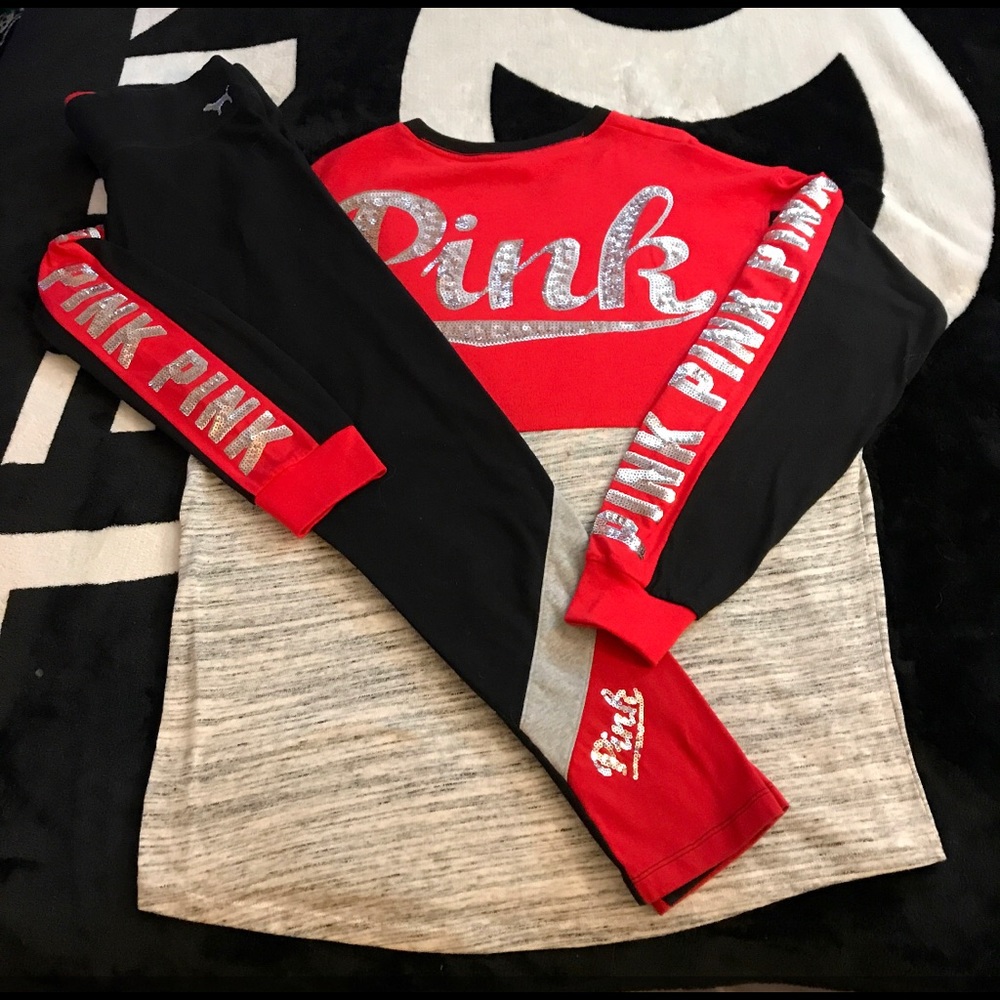 Victoria Secret Pink Bling Campus Shirt - Picture 1 of 7